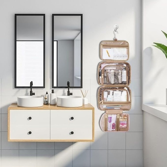 New Water-resistant Travel Toiletry Bag with 5 Spacious Compartments - Picture 6 of 6